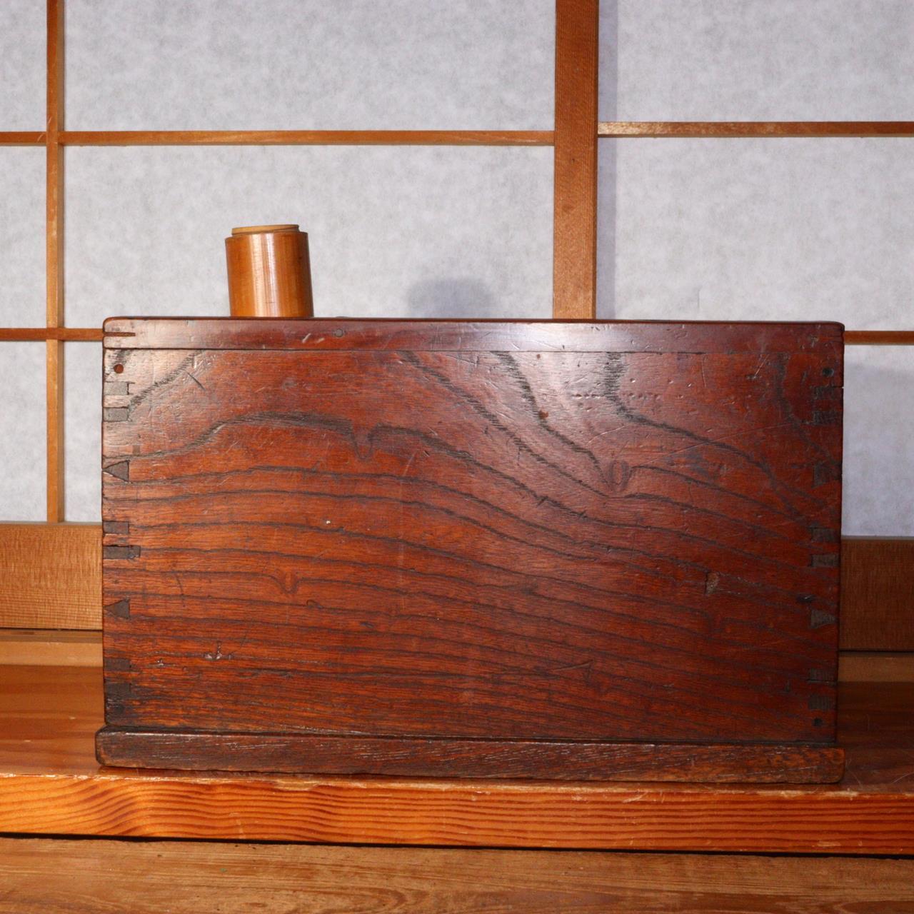 Japanese Antique wooden Tabacco bon Tonyabon Hibachi drawer British Navy WO281