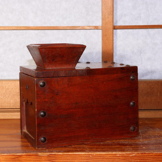 Japanese wooden small Money Box Zenibako Senryobako Tansu Chest WBX226