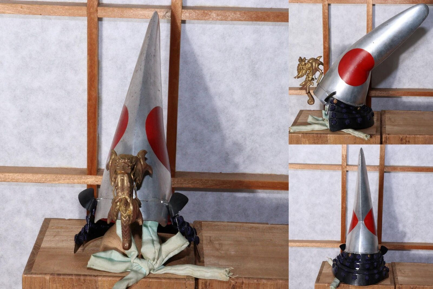 Samurai Seven Kabuto Helmets armour samurai ornament Japanese Kato Icchu VG322