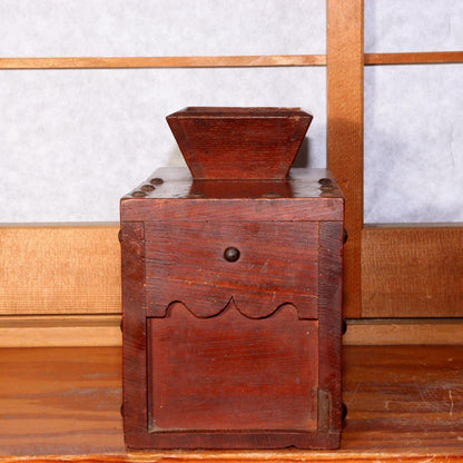 Japanese wooden small Money Box Zenibako Senryobako Tansu Chest WBX226