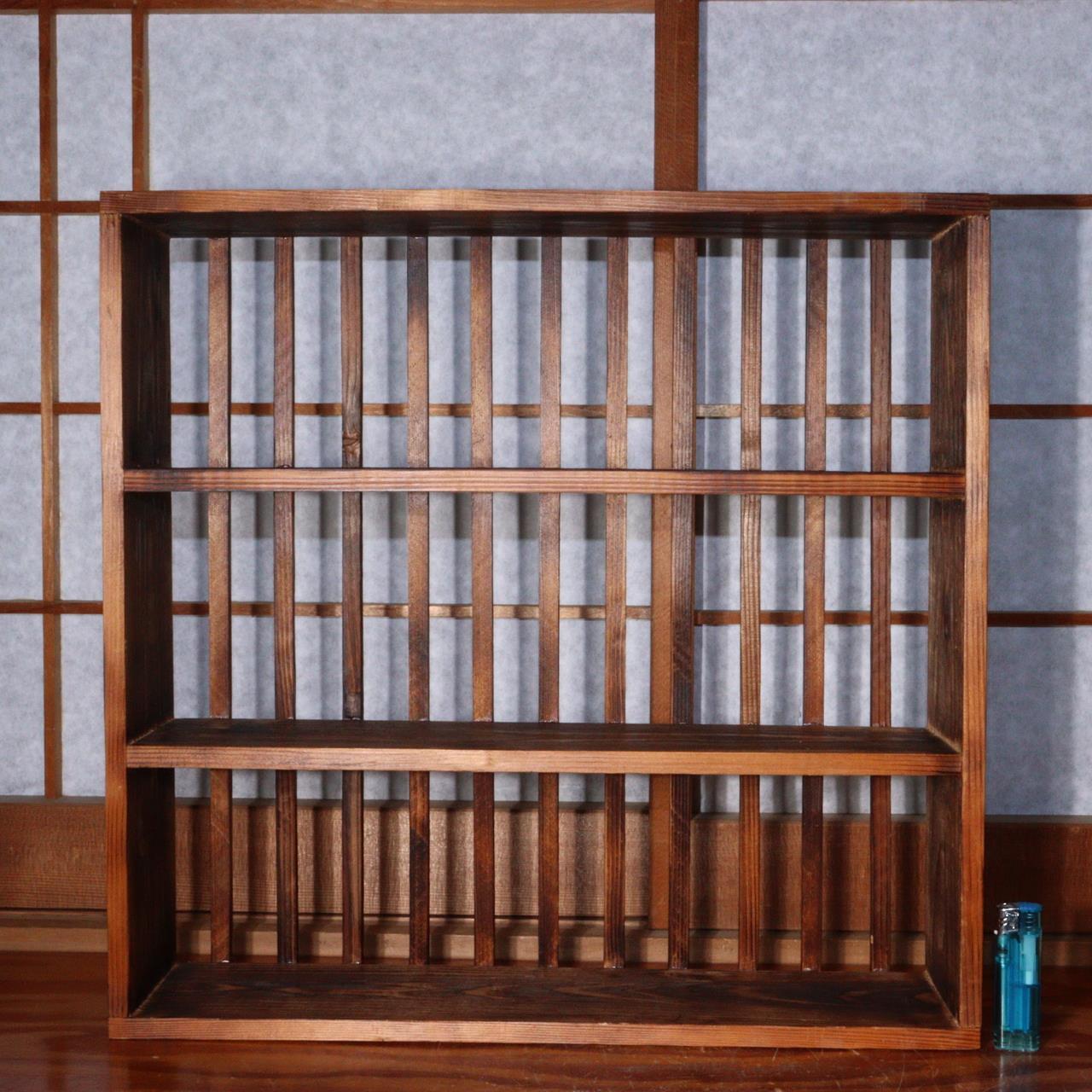 Japanese wooden decorative Shelf Soba choko display board stand WO311 -2