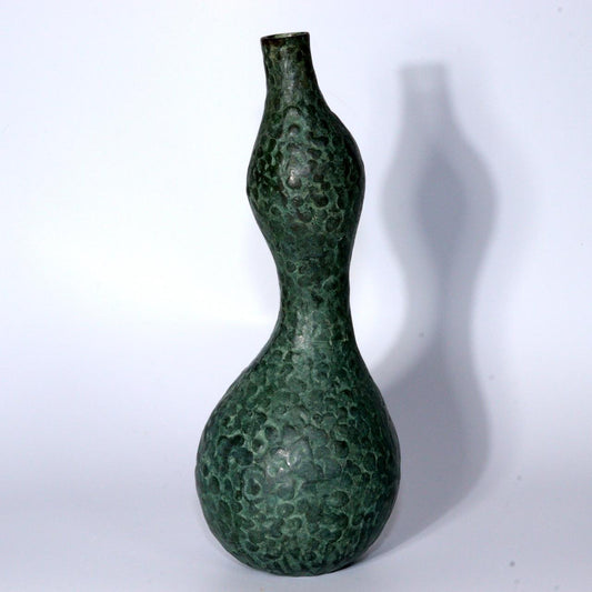 Japanese Bronze gourd shaped vase signed BV568