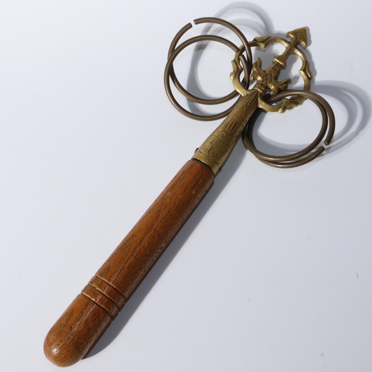 Japanese Buddhist tool Khakkhara Shakujo Buddhism temple Shinto BT218 -3