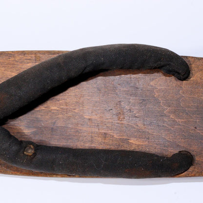 Antique Ice skating shoes wooden Geta Clogs Skates Japanese blacksm Signed WO376