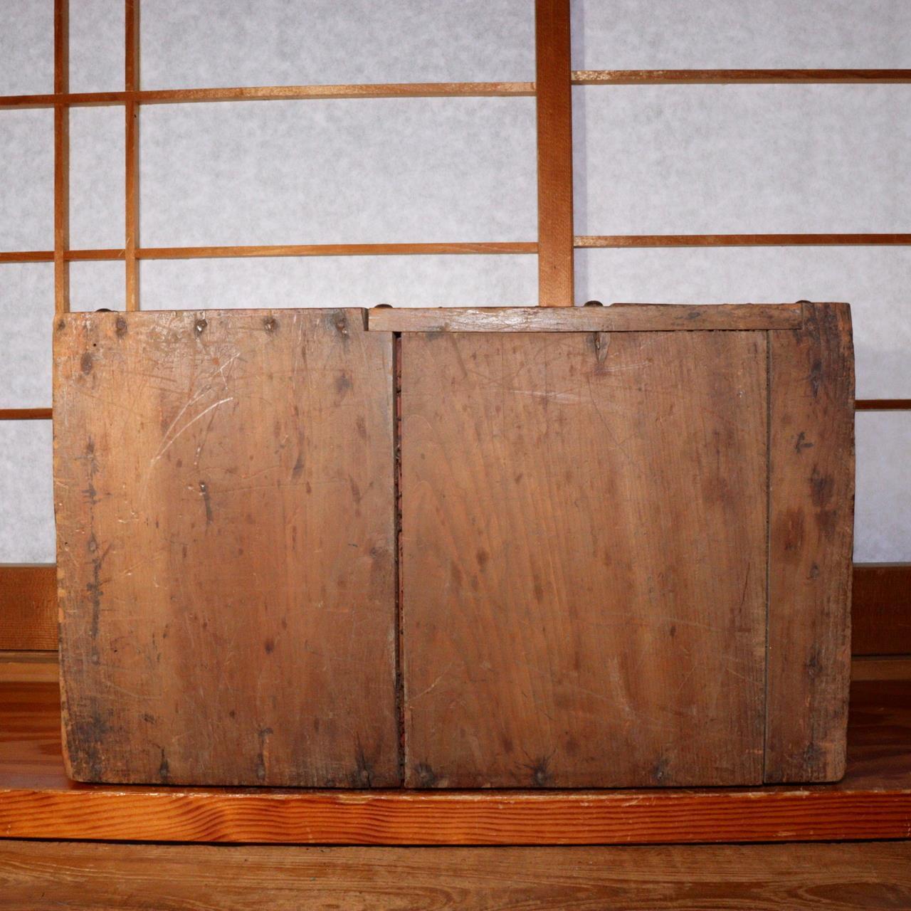 Japanese Antique wooden Money Box Zenibako Senryobako Tansu Chest drawer WBX221