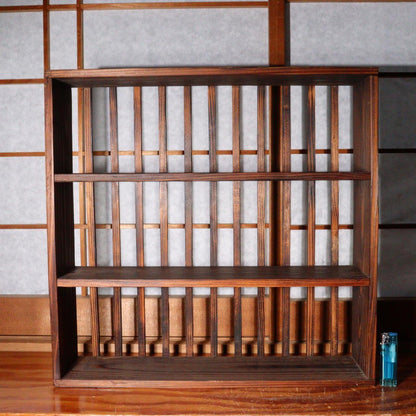 Japanese wooden decorative Shelf Soba choko display board stand WO311 -1