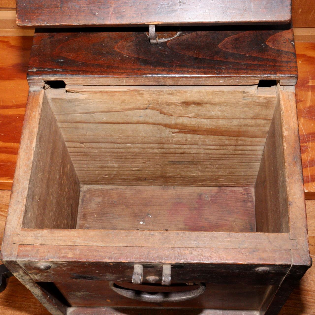 Japanese Antique wooden Money Box Zenibako Senryobako Tansu Chest drawer WBX221