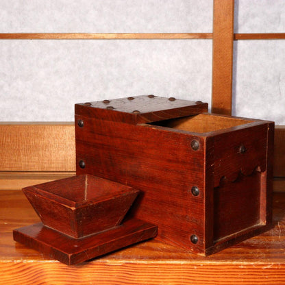 Japanese wooden small Money Box Zenibako Senryobako Tansu Chest WBX226