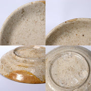 Japanese Antique Shino ware small plate Pottery Ceramic Early Edo Period