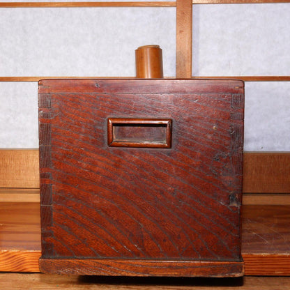 Japanese Antique wooden Tabacco bon Tonyabon Hibachi drawer British Navy WO281