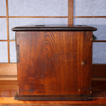 Japanese Antique Safe cash register wooden Money Box Chest drawer WBX229