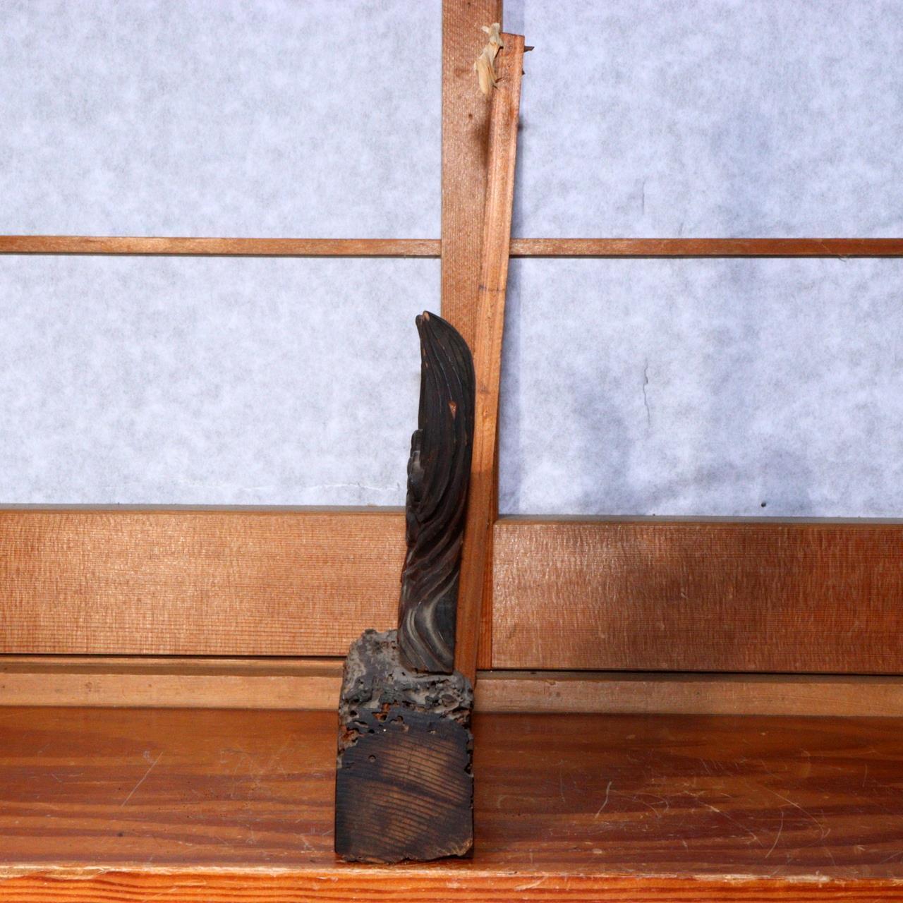 Japanese Antique shinto Shinkyo mirror stand Temple Buddhist art Edo Era WO279