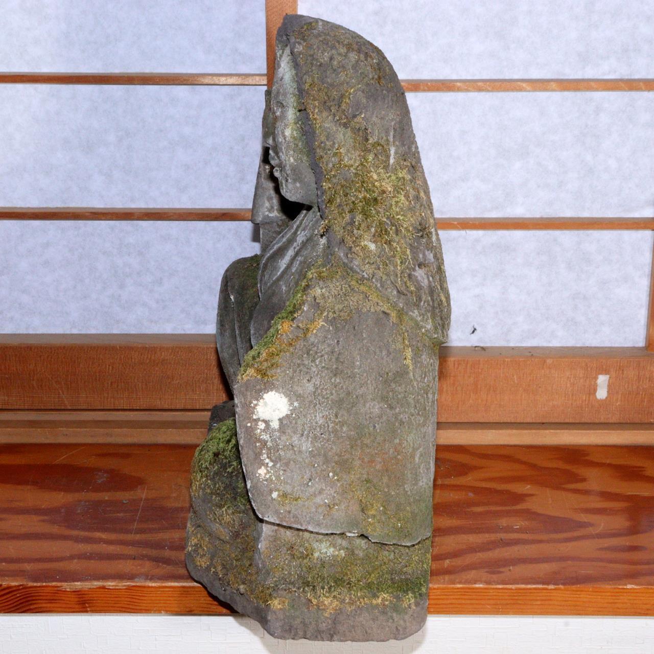 Japanese Antique Stone Buddha Dosojin Garden Ornament Seki butsu SDB110