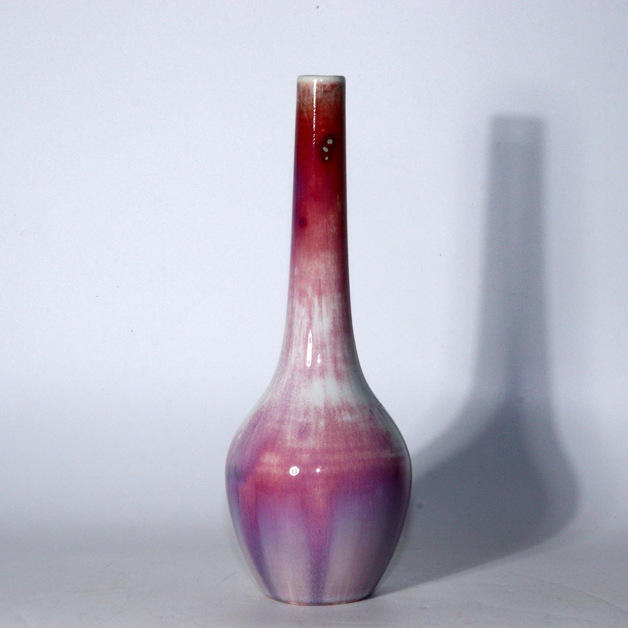 Japanese Glaze Flower vase Matsuyama Gaei porcelain vase signed w / box PV233