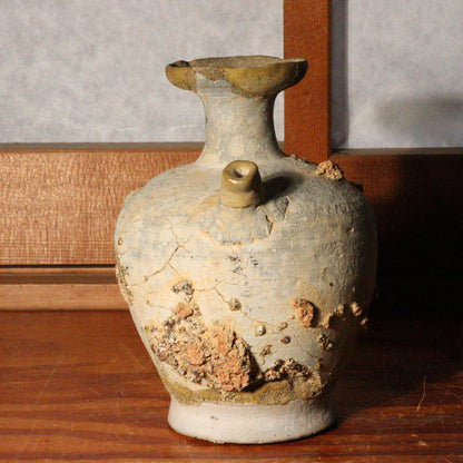 Japanese Antique Seto ware Vase water ewer Jar Kamakura period PCP172