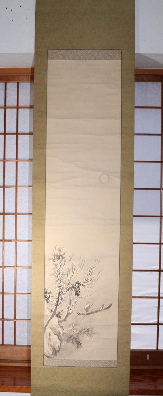 Japanese Antique Kakejiku hanging scroll Buddhist art Emakimono ASO315 -3