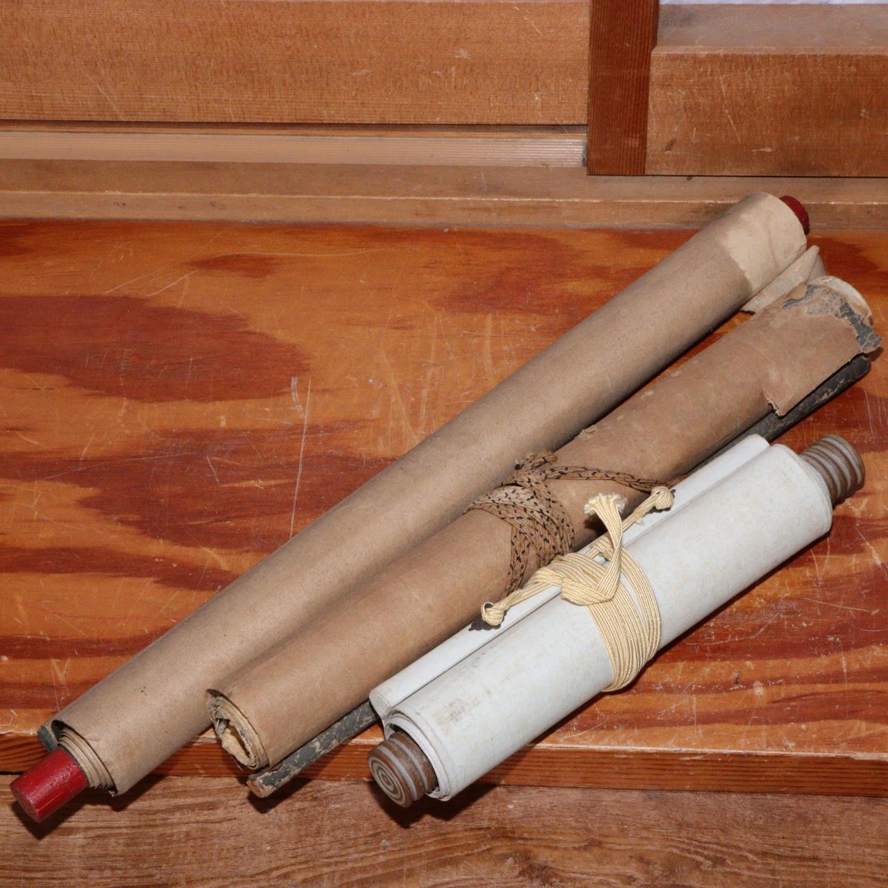 Japanese 3 Kakejiku hanging scroll Buddhist art Emakimono ASO327