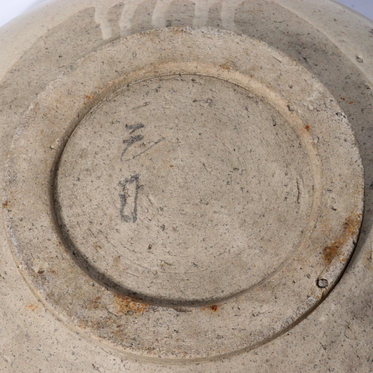 Japanese Antique Ko Seto ware Umanome Zara Horse eye plate Porcelain Edo PCP226