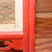 Japanese Antique Red Lacquered wooden hanging lantern Andon Lamp VG260