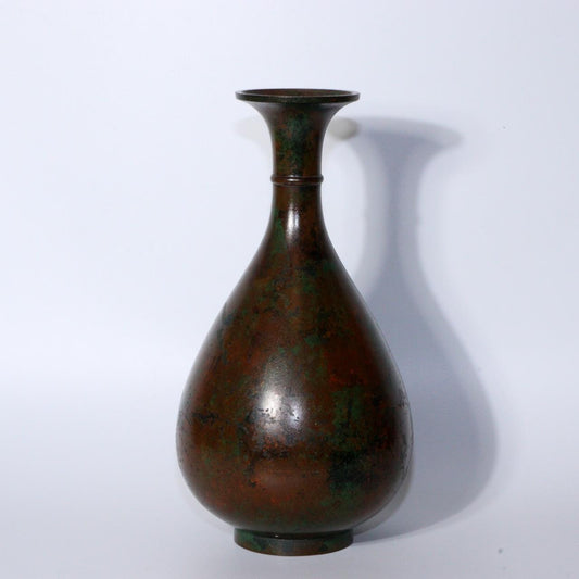 Vintage Bronze Vase Lustrous Hand Touched Finish Over 30 Years of Aging Japanese