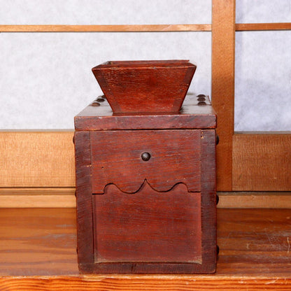 Japanese wooden small Money Box Zenibako Senryobako Tansu Chest WBX226