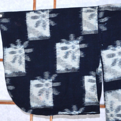 Japanese Cotton Cloth Kasuri STRUCTURE flower design Boro Kimono BRKW100