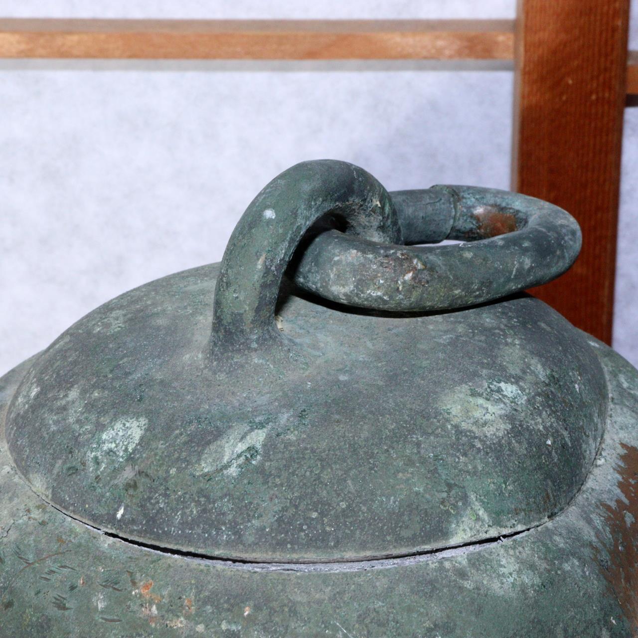 Japanese Antique Bronze Pair Hanging bell Temple Buddhist BOS816