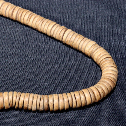 Japanese Antique wooden Long Juzu Buddhist prayer beads Bushi Temple BT204