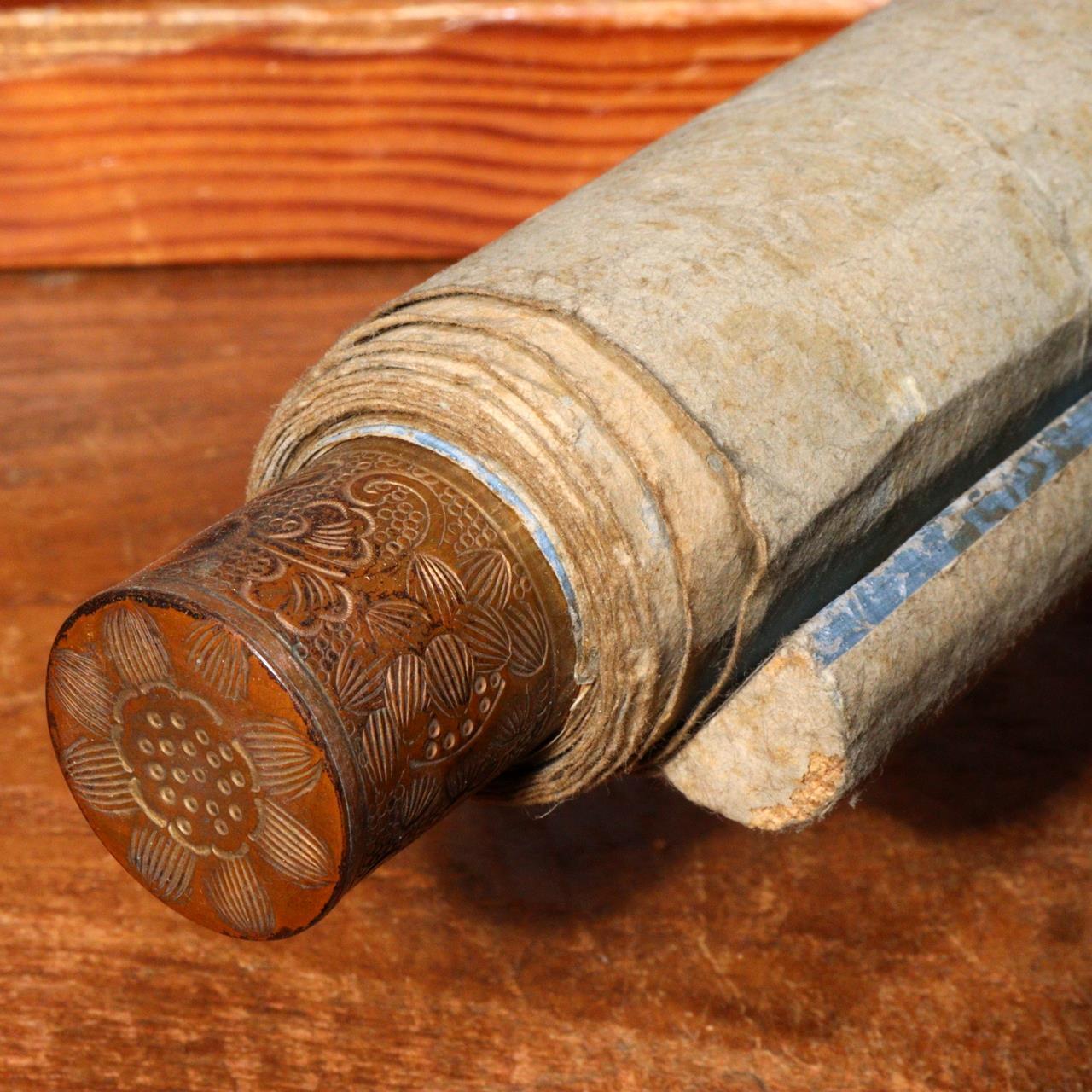 Japanese Kakejiku Nyorai Raigō-zu Hanging scroll Amitabha Buddha art ASO334