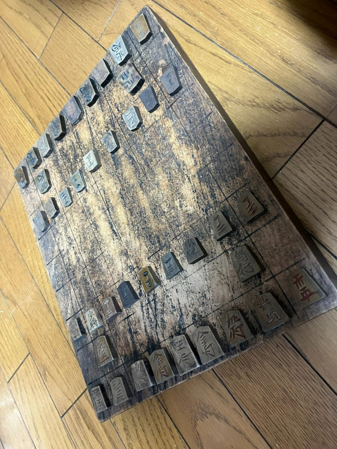 Japanese Antique wooden shogi piece Shogi game boards Go game WO308