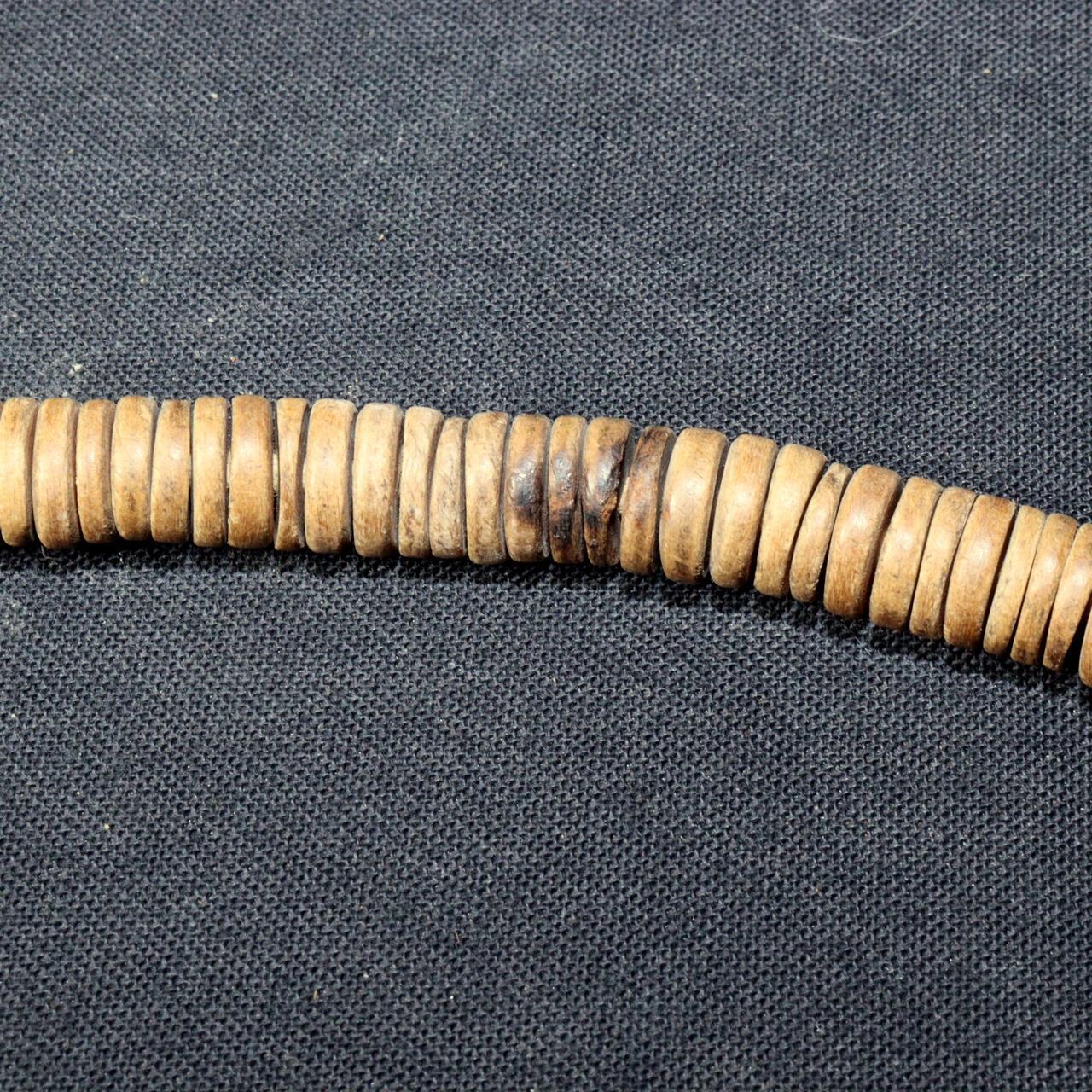 Japanese Antique wooden Long Juzu Buddhist prayer beads Bushi Temple BT204