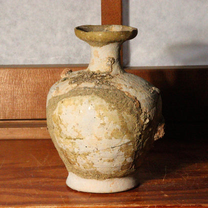 Japanese Antique Seto ware Vase water ewer Jar Kamakura period PCP172