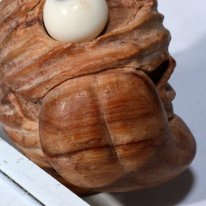 Wooden Yokai Netsuke monster The Chochin Obake Lantern Ghost Japan NW262