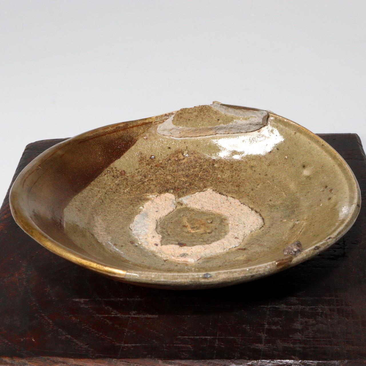 Japanese Antique Karatsu ware tea 5 Plates Pottery Ceramic bowl PCP152