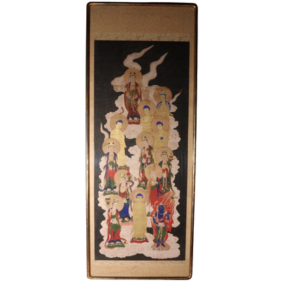 Japanese Kakejiku hanging scroll Buddha Buddhist art ASO370