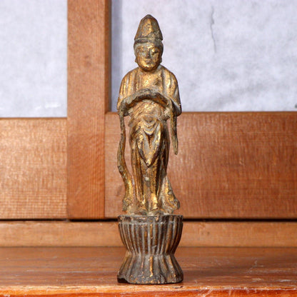 Japanese Seven Items  Antique Bronze Buddhism Buddha statue etc BOS825