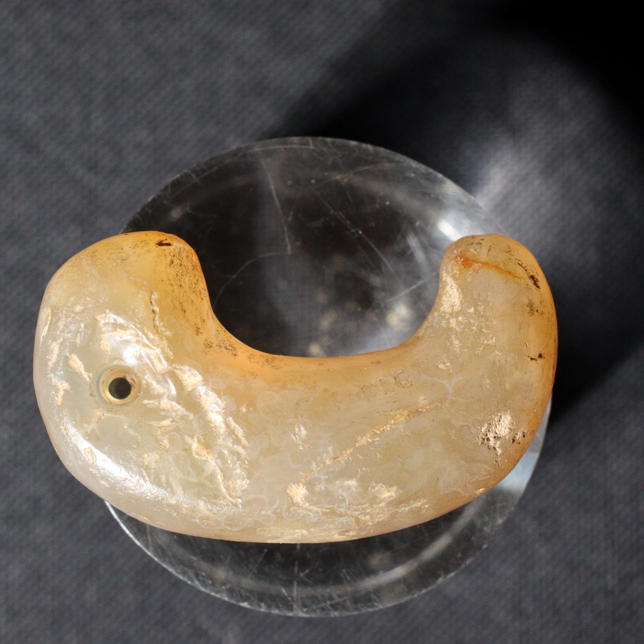 Japanese Treasure Antique Genuine Agate Magatama Kofun period Ancient MGTM42