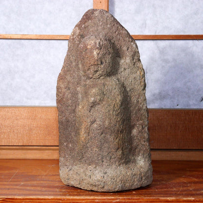 Japanese Antique Stone Buddha Jizo Bosatsu Seki butsu Garden Ornament SDB118