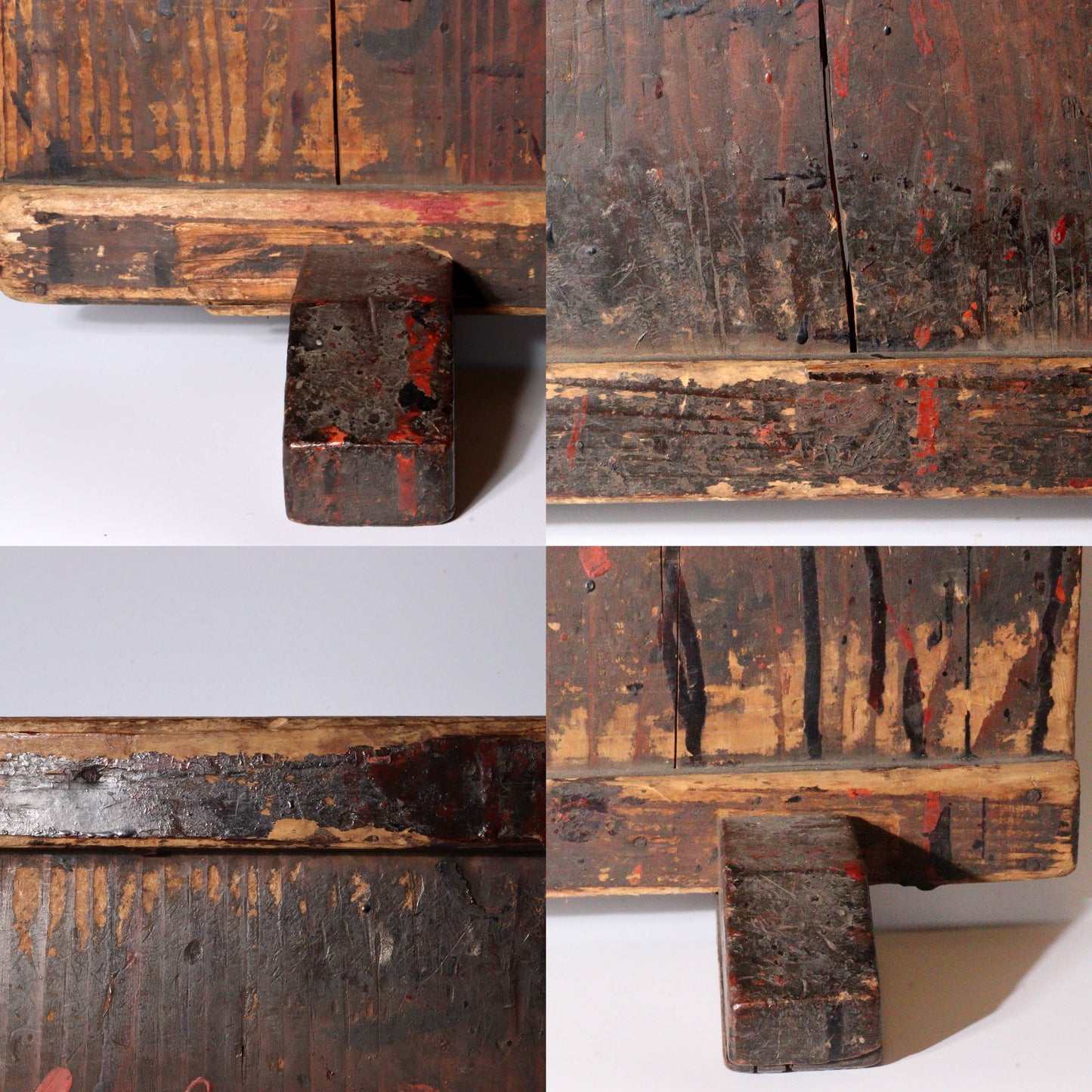 Antique Japanese Aizu Lacquer Craftsman Partition | Work Shield | Edo-Meiji Era