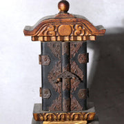 Antique Japanese Spiritual Miniature Collection Zushi Magatama Jade Daikoku13