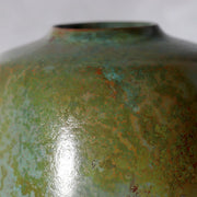 Japanese Cast Bronze Vase Keiten Takahashi Living National Treasure BV7689