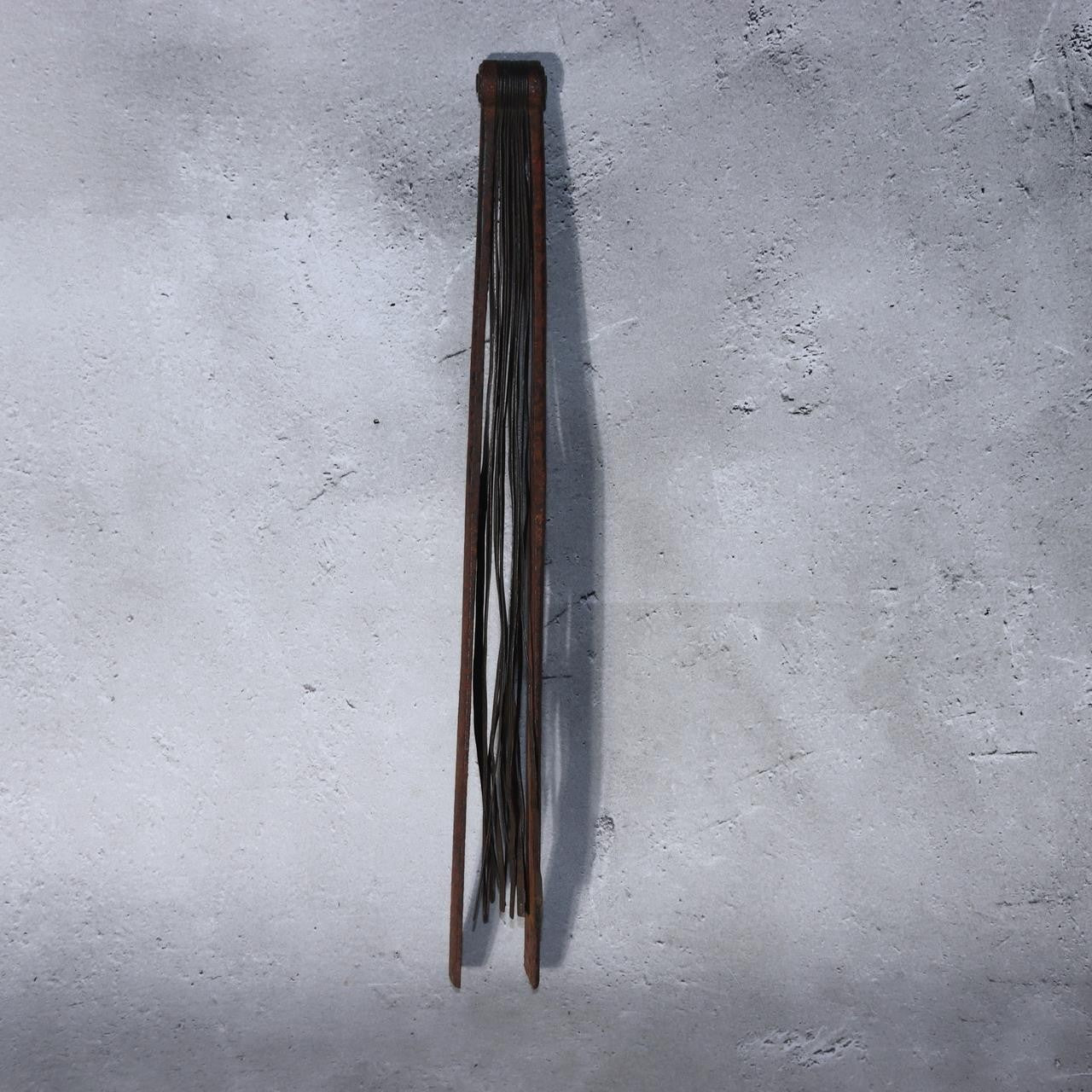 Authentic Edo Period Japanese Samurai Tessen Solid Iron Fan 33cm Daimyo Artifact7