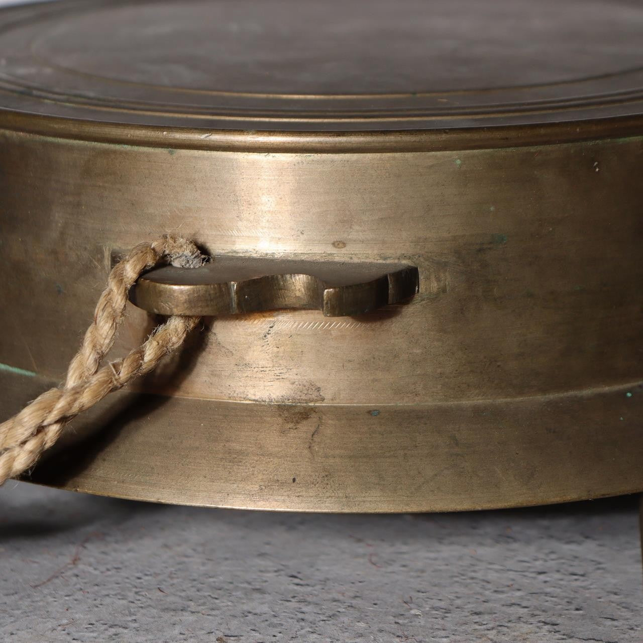 Large Antique Japanese Temple Gong Surigane 1861 Late Edo Period Kyoto 2.45kg11