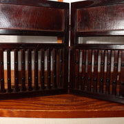 Antique Japanese Wooden Screen Tsuitate Byobu Folding Lattice Partition WO50413