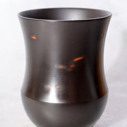 Japanese Solid Bronze Bud Vase by Gyokusen - with Mismatched Wooden Box6
