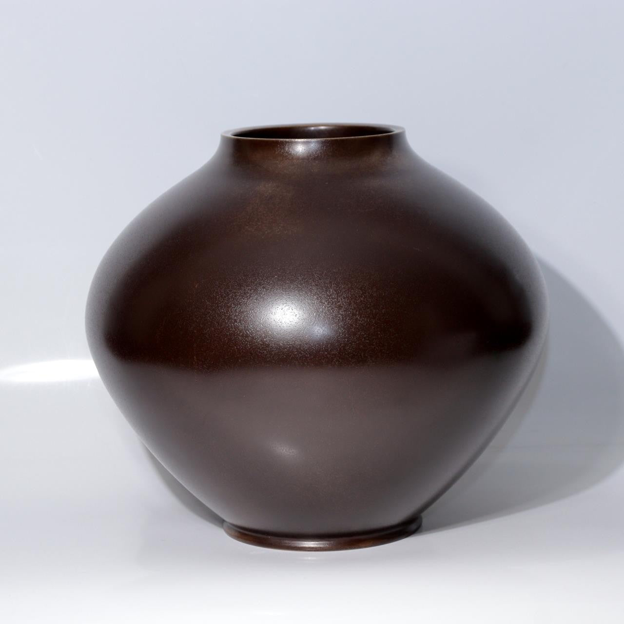 Japanese Bronze Vase by Yoshino Takeji & Takano Shizan Pomegranate Bird Design17