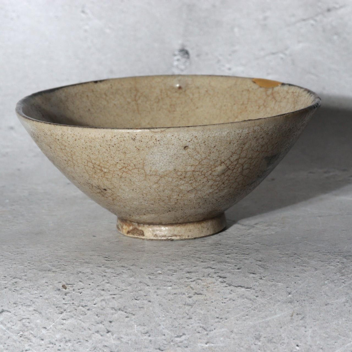 Late Edo Seto Karatsu Fukizumi Chawan Tea Bowl Gosu Maple Kintsugi Repair PCP3166