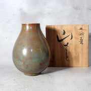 Fine Japanese Cast Bronze Vase Yamazato - Keiku Hasegawa Signed Tomobako BV7400