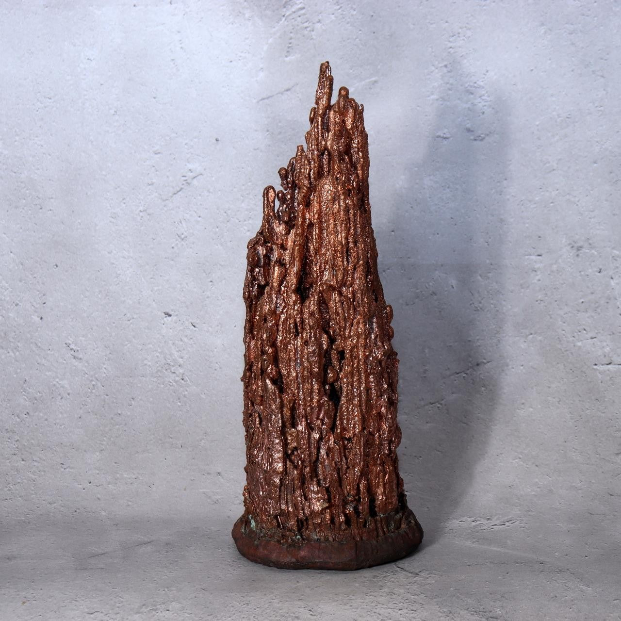 2.3kg Japanese Copper Drip Sculpture Gold & Silver Bearing Auriferous Metal Art2