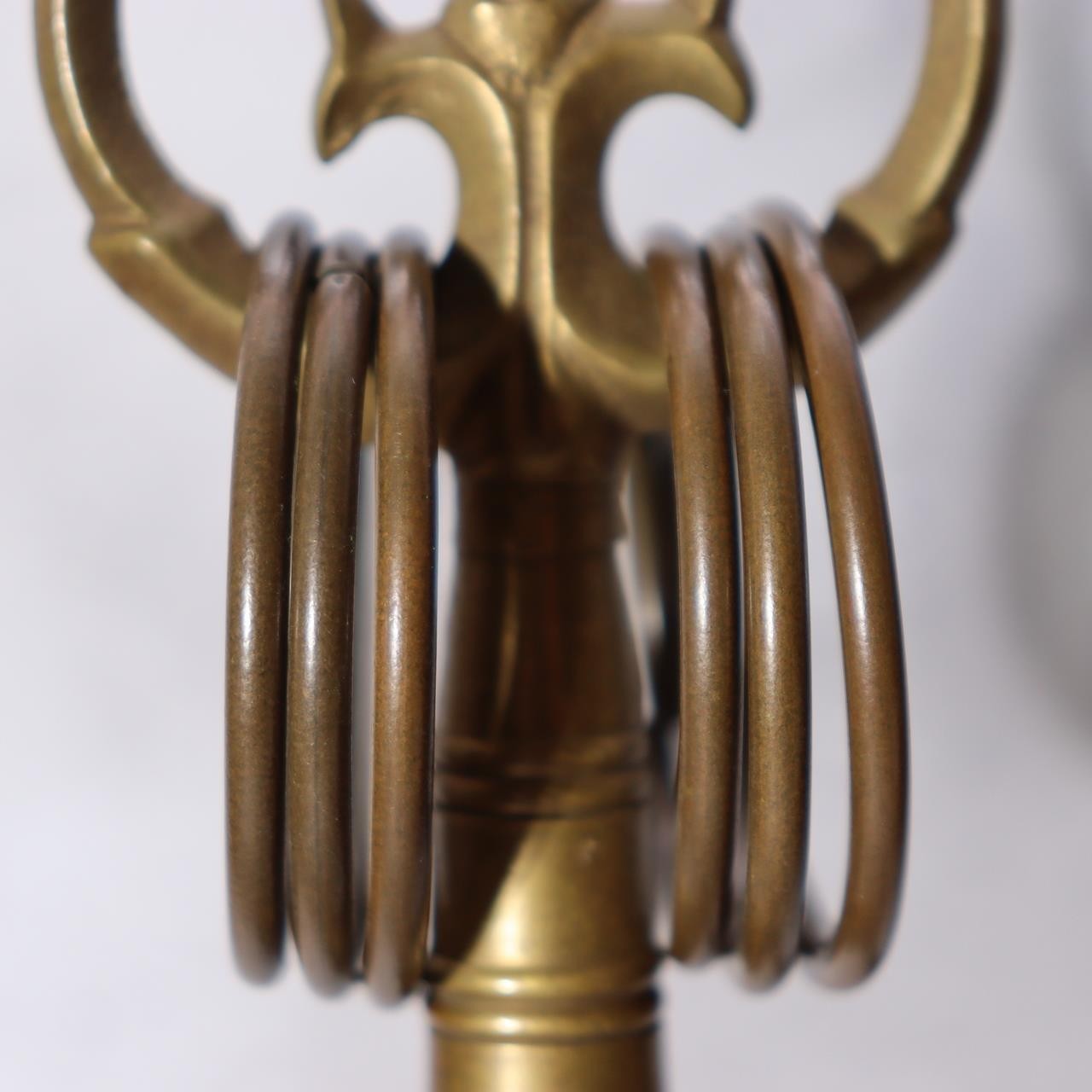 Japanese Buddhist Shakujo Sistrum Commemorative Inscription Senju-in Temple 38cm7